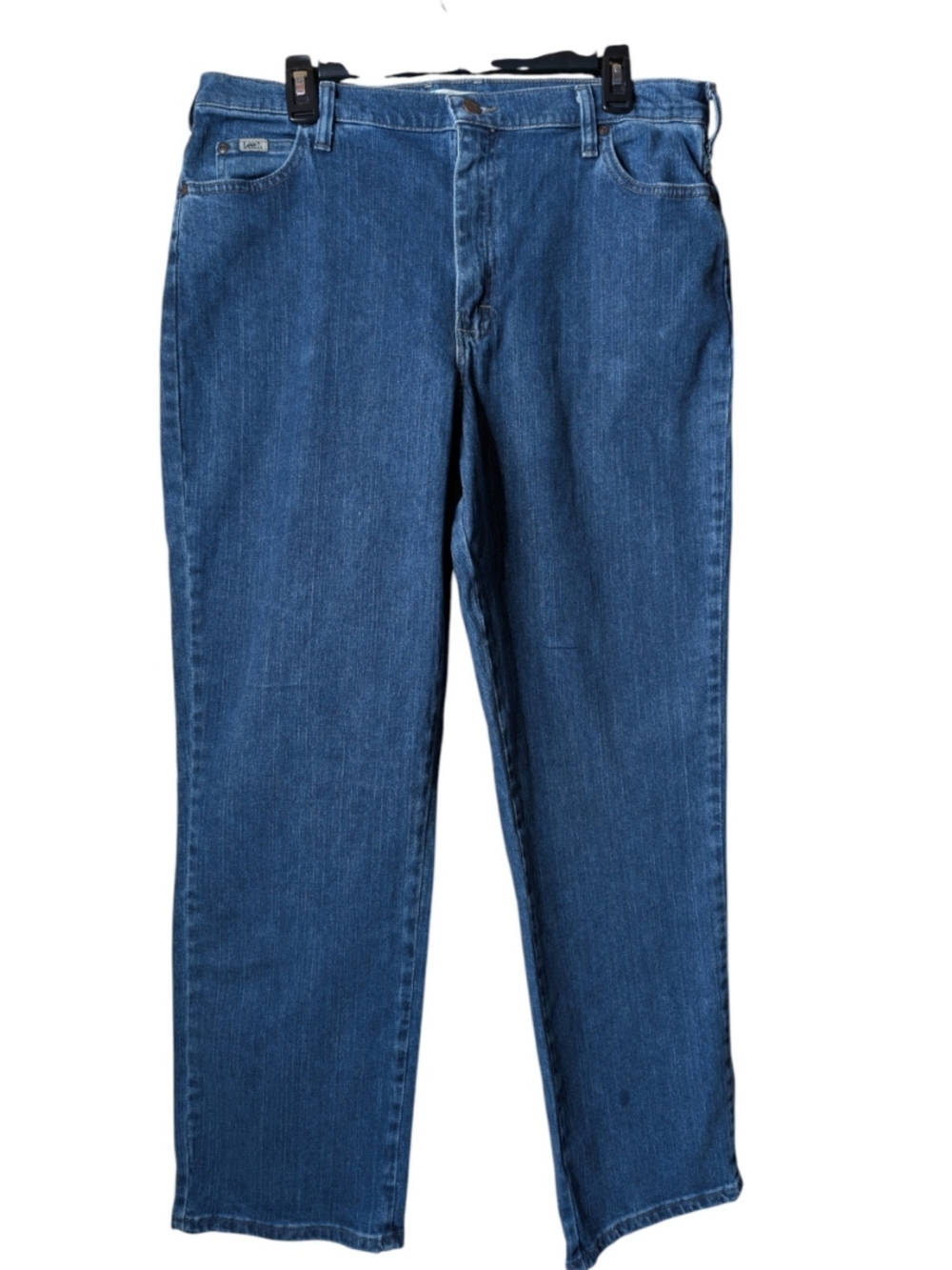 Lee Women's  Straight Leg Denim Blue Size 16 Medium